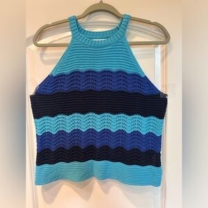 Anthropology Knit Halter Top Sz M,Trashy Diva,Y2K,Penny Lane,Mod,70s,Hippiecore